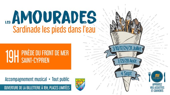 Les Amourades - sardinade les pieds dans l'eau