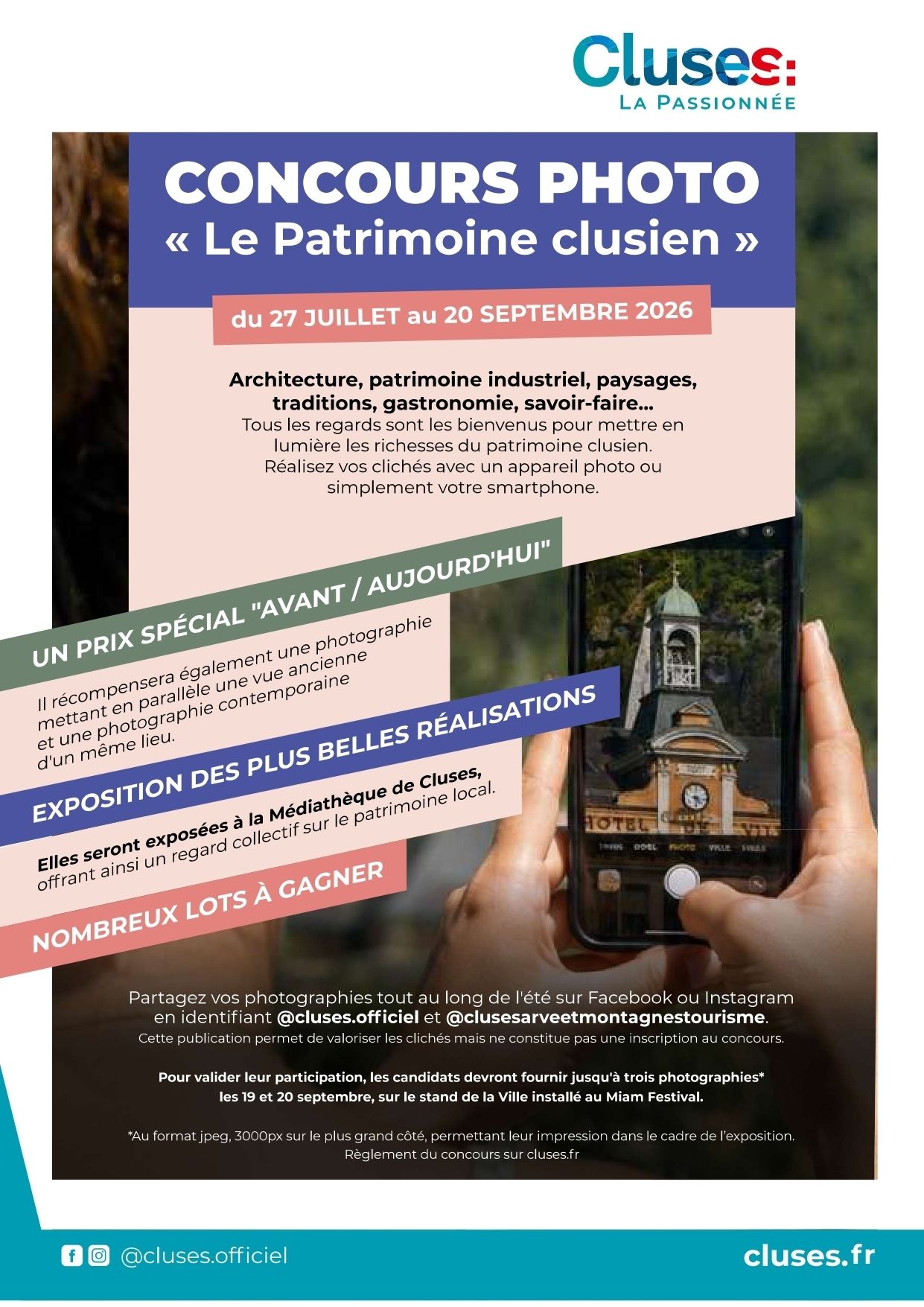 CONCOURS PHOTO - LE PATRIMOINE CLUSIEN VU PAS SES HABITANTS
