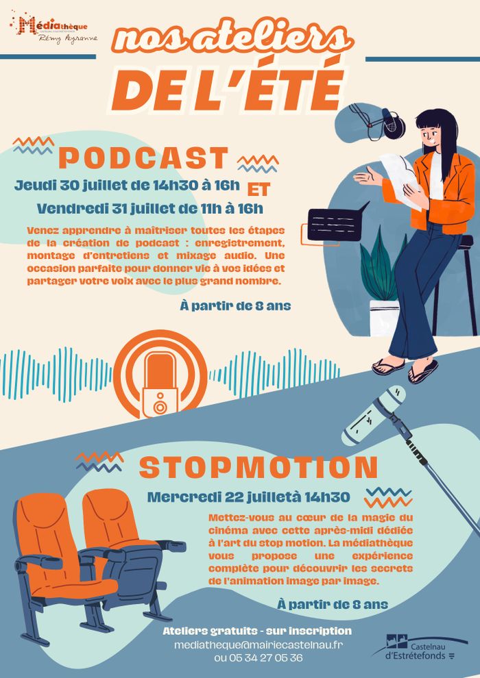 Ateliers de l'été avec la médiathèque Rémy Peyranne