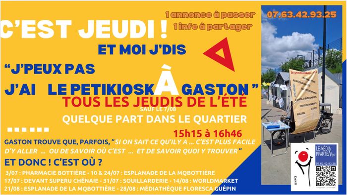 Le petitKioskÀgaston : Les jeudis de l'été