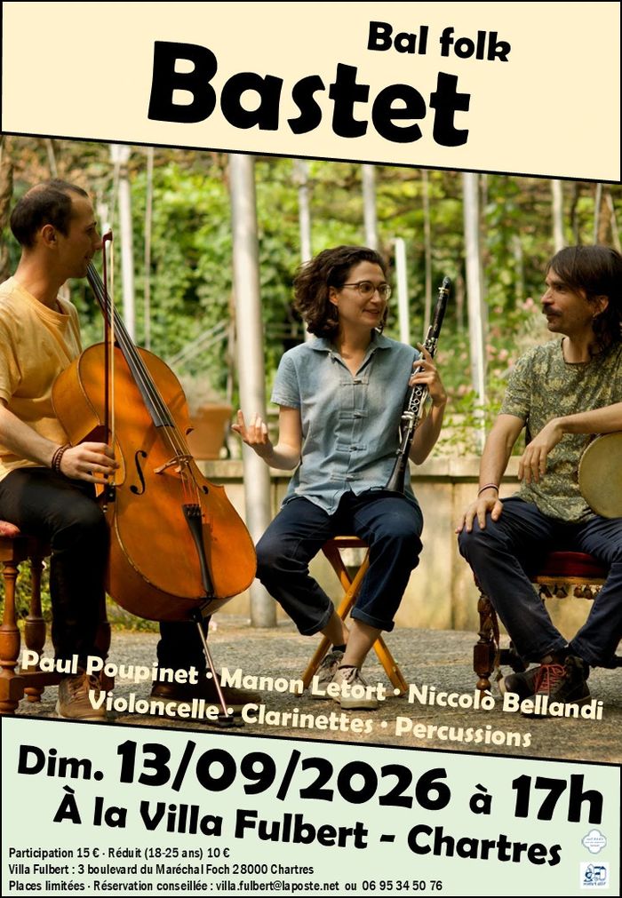 Affiche — Bal folk et Dîner partagé à la Villa Fulbert