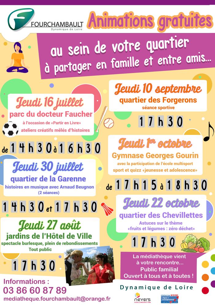 Annulé | Venez partager en famille et entre amis, les animations gratuites proposées par la médiathèque.