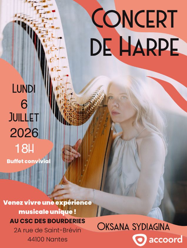 Concert de harpe et buffet convivial
