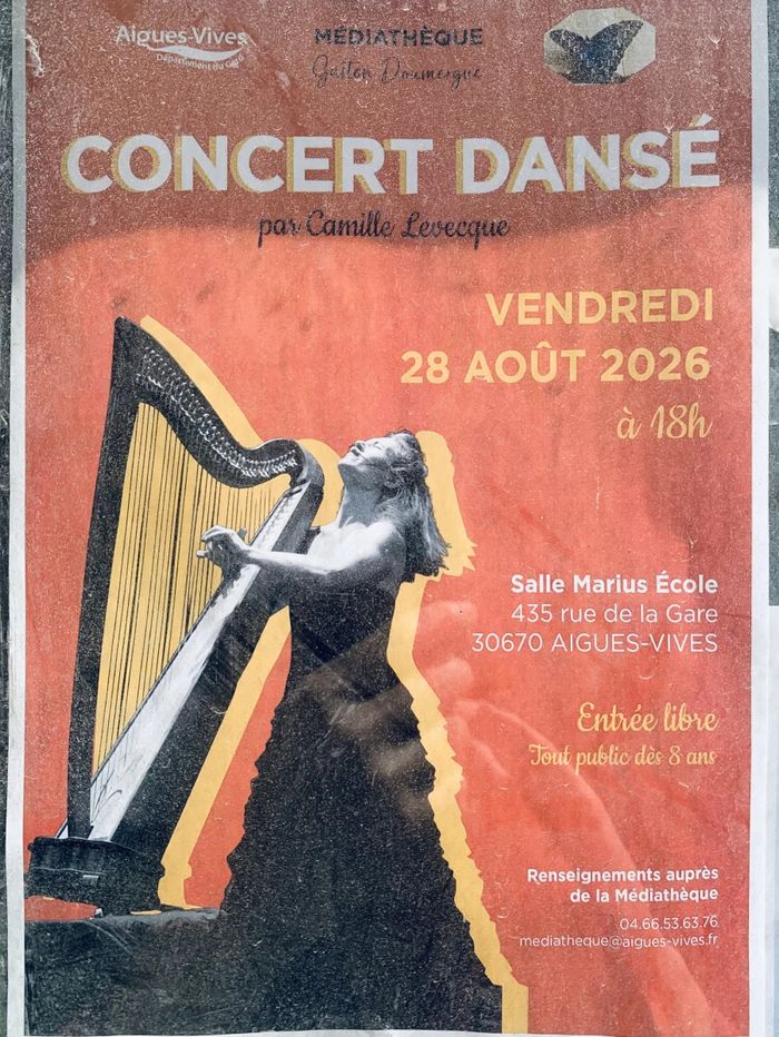 Affiche — Concert dansé de harpe celtique