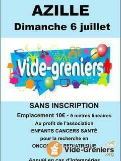 Vide greniers au profit de l'association enfants cancers santé