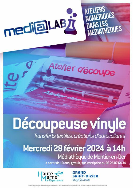 Médialab : découpeuse vinyle