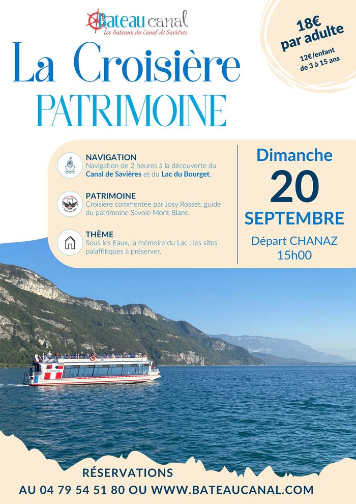 Croisière patrimoine: Sous les eaux du lac du Bourget les palafittes un bien à préserver