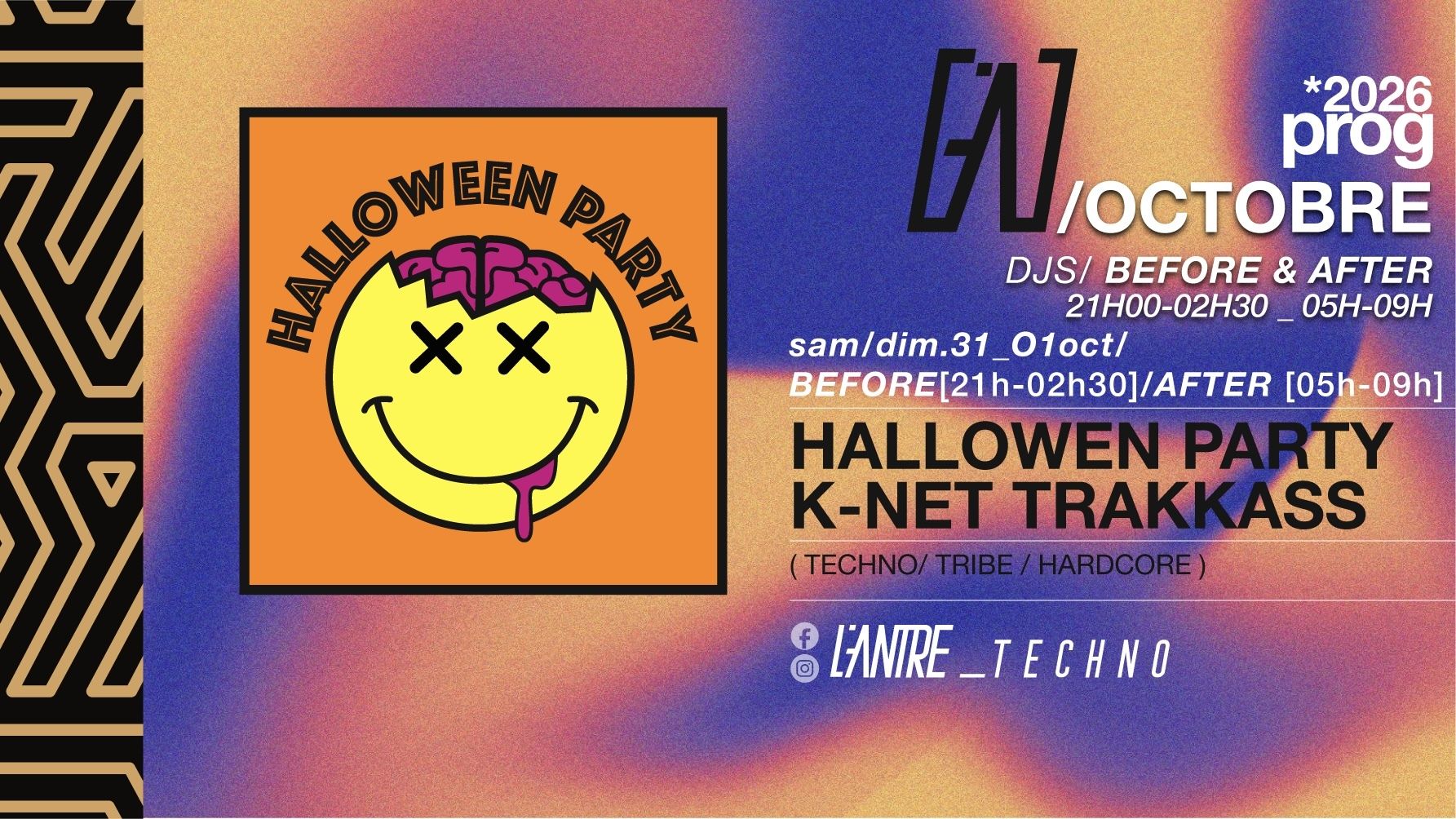 Halloween after party : K-Net Trakkass — Techno