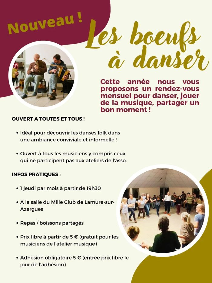 Affiche — Boeuf à danser des Bals à Zerg