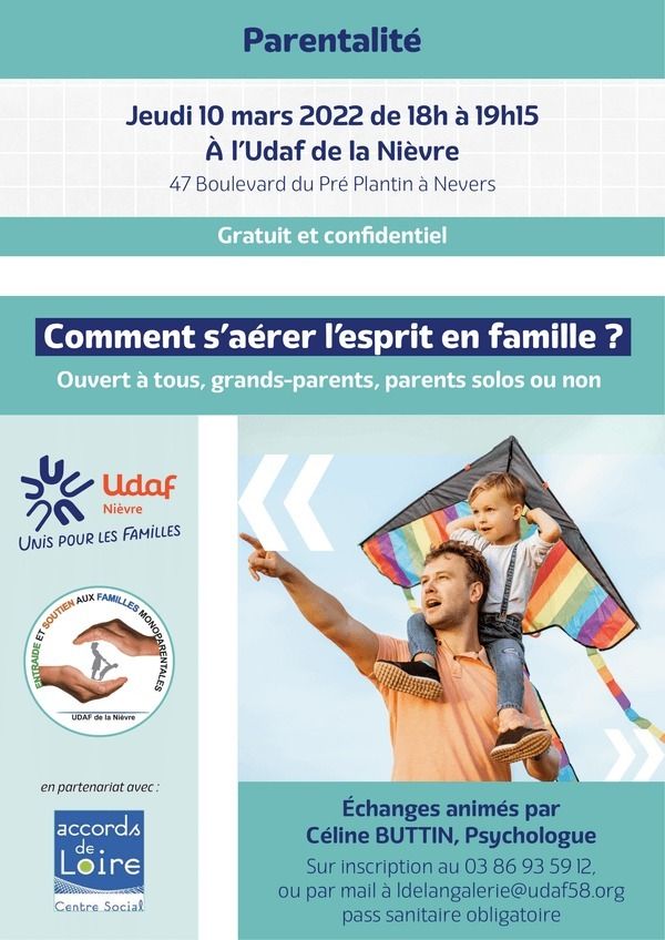 Parentalité : échanges sur la parentalité le 10 mars