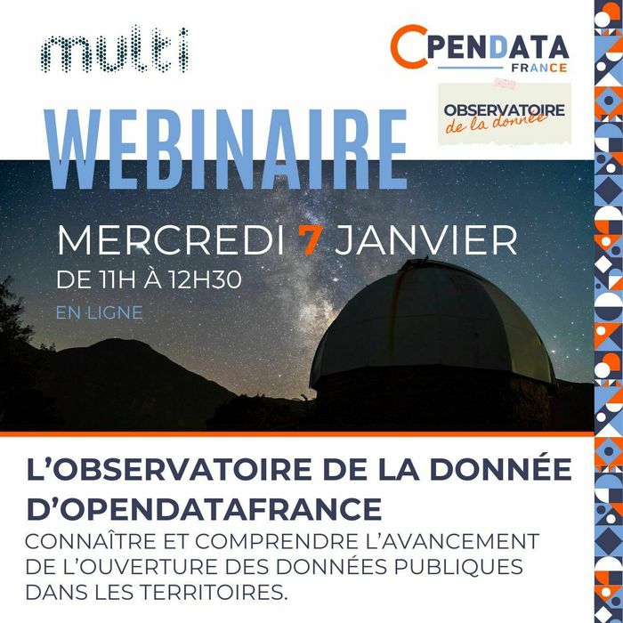 Webinaire : l'Observatoire de la donnée d'OpenDataFrance