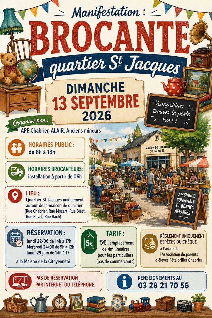 Brocante quartier Saint Jacques