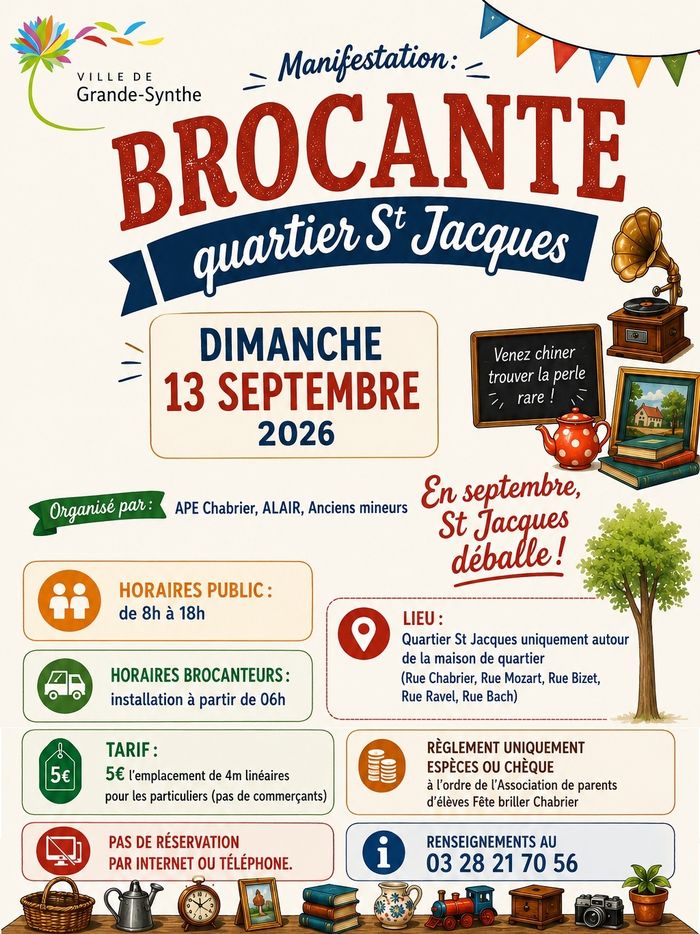 Brocante quartier Saint Jacques