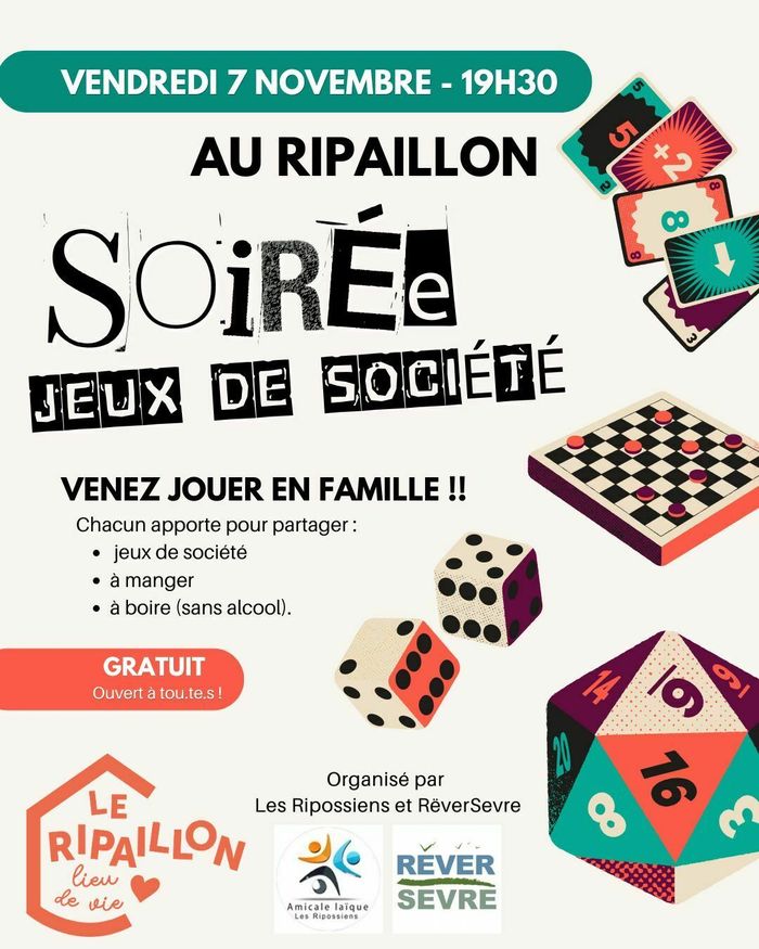 Soirée jeux de société