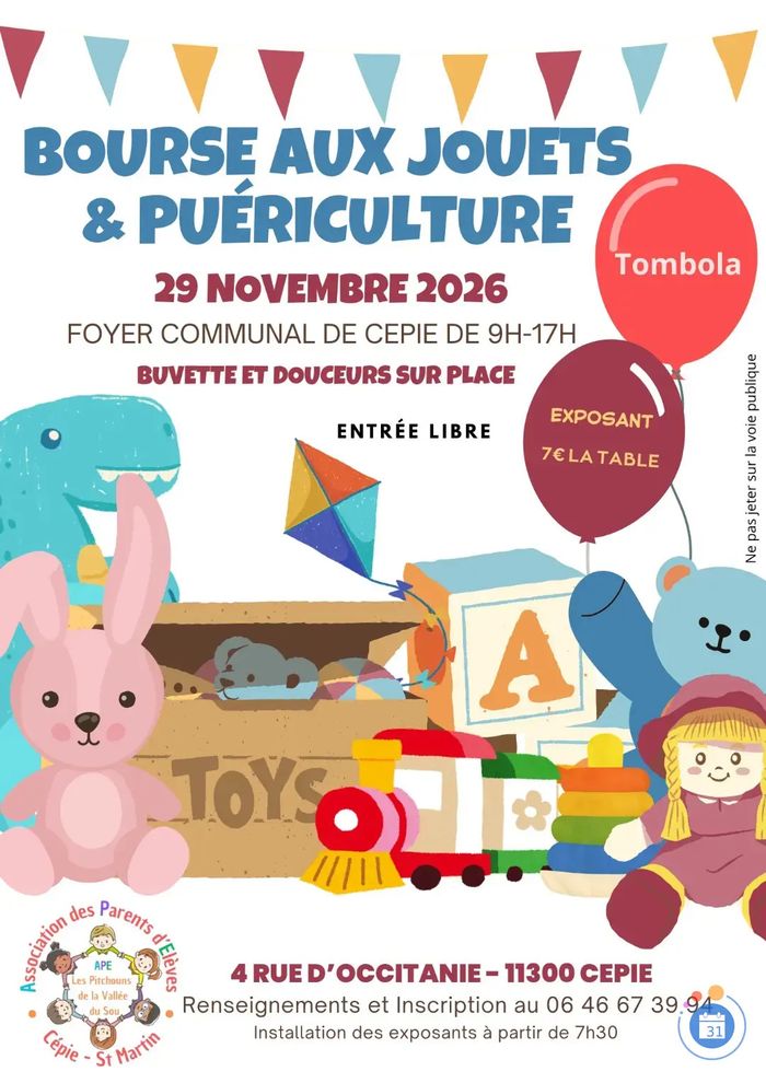 Bourse aux jouets et puériculture