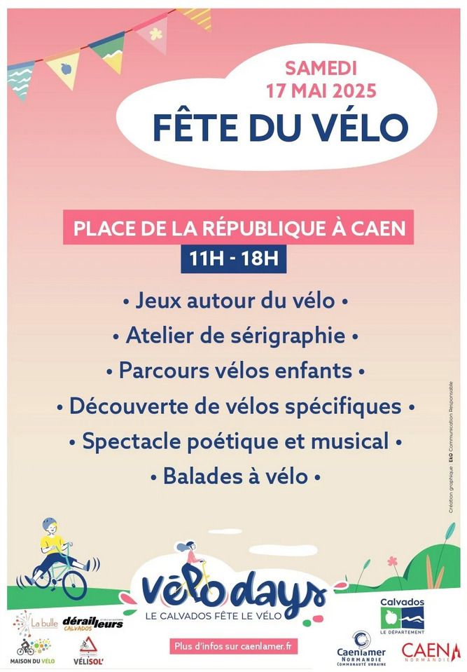 Journée Vélodays à Caen : village associatif, animations et balades à vélo
