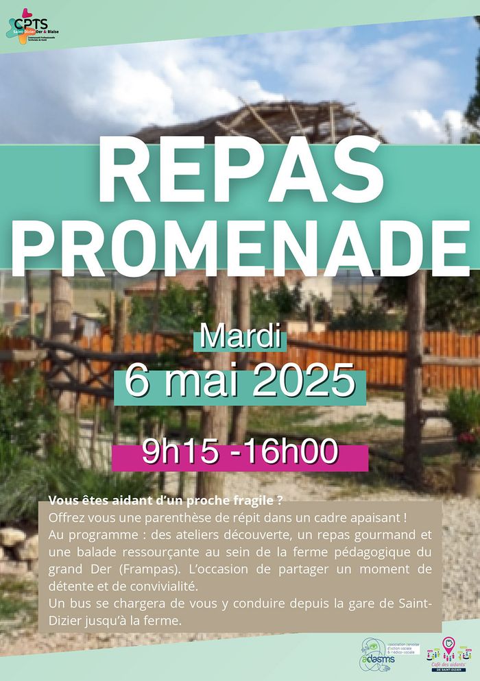 Repas et promenade à la ferme du Grand Der