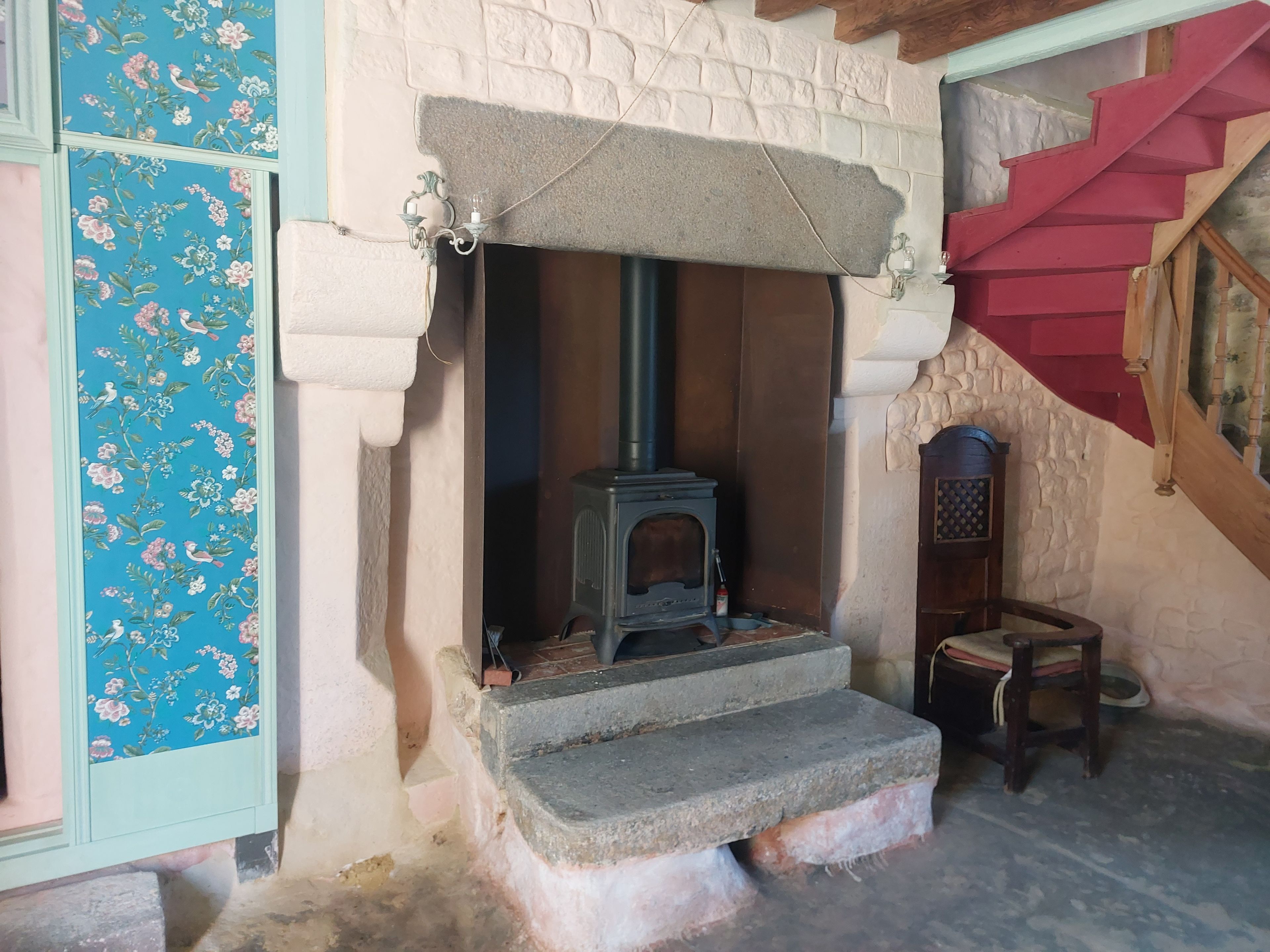 Visite du chantier de restauration de la Binnetière à Lignou.