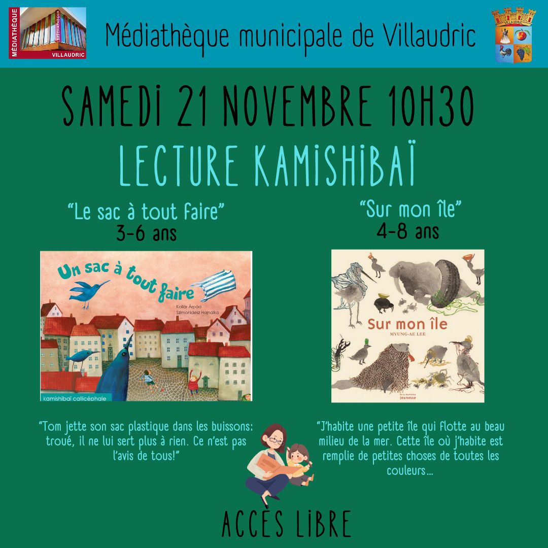Samedi 21 novembre à 10h30 lecture Kamishibaï