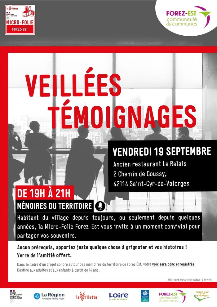 Veillée témoignages