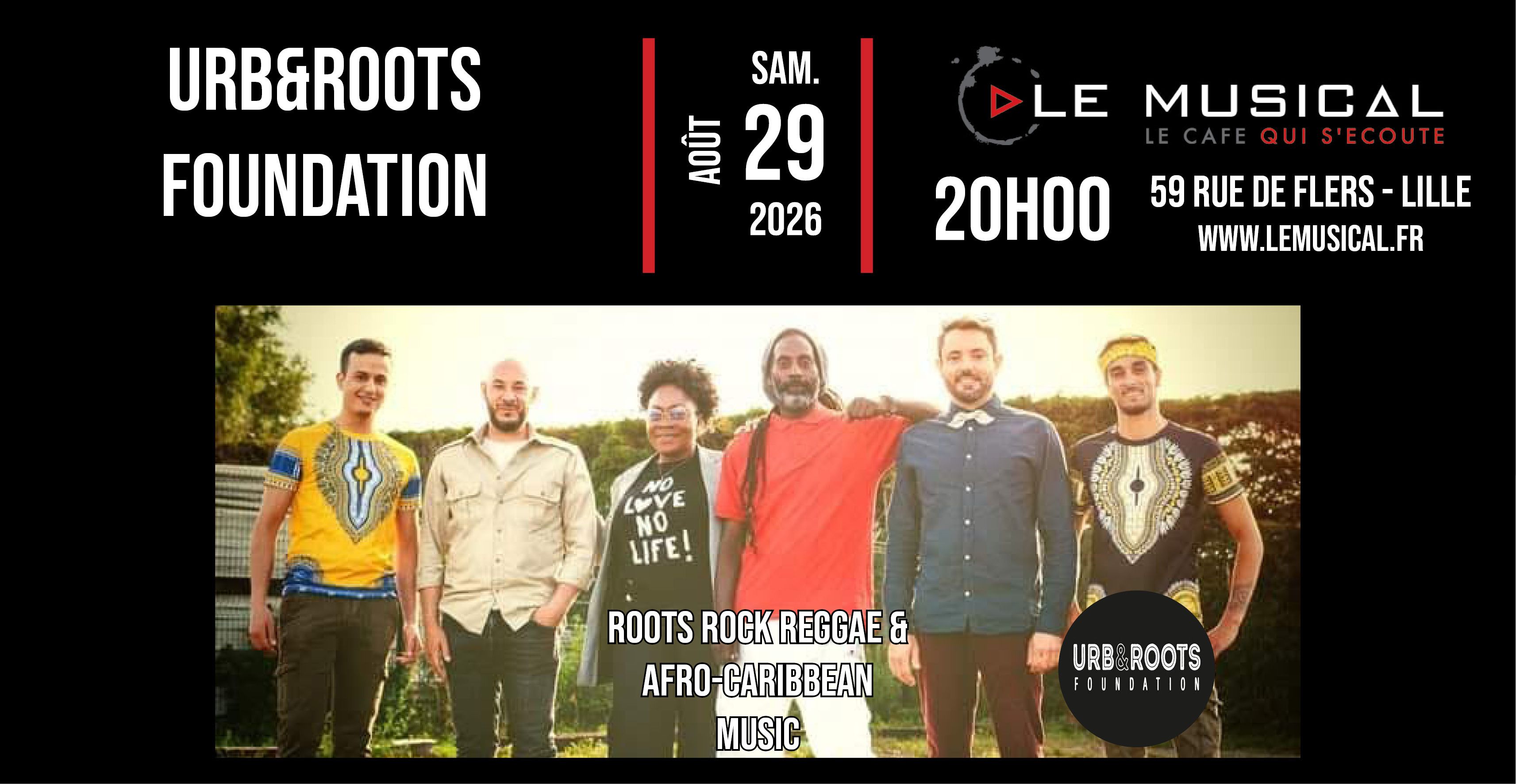 Live: Urb&Roots Foundation (roots rock reggae)
