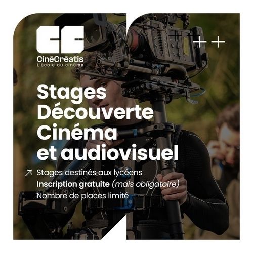 Stage découverte Cinéma et audiovisuel - CinéCréatis