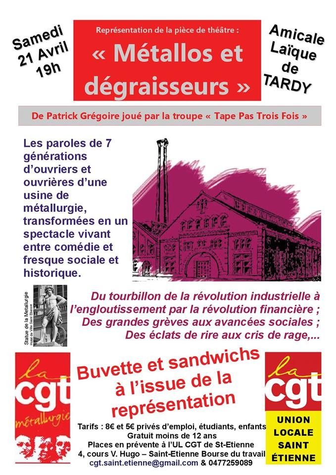 (Représentation) « Métallos et dégraisseurs »