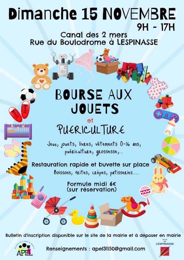 Bourse aux jouets - Dimanche 15 novembre