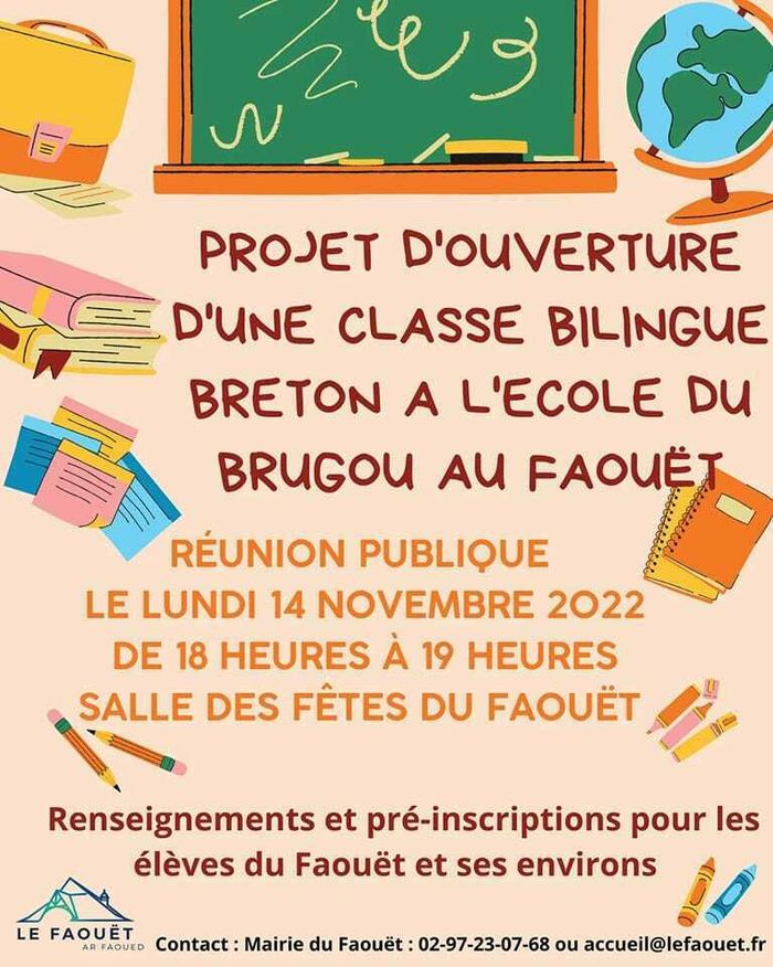 Réunion publique pour l'ouverture d'une filière bilingue au Faouët