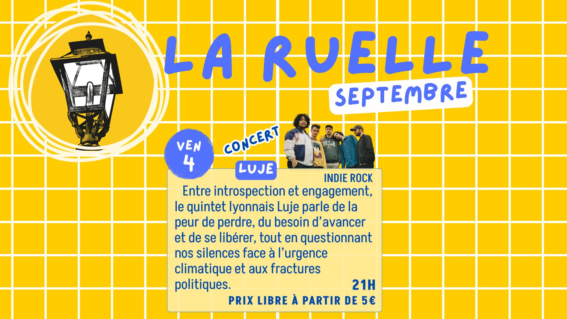 Affiche Concert de Luje