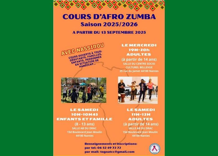 Cours d'Afro Zumba - avec Nassirou