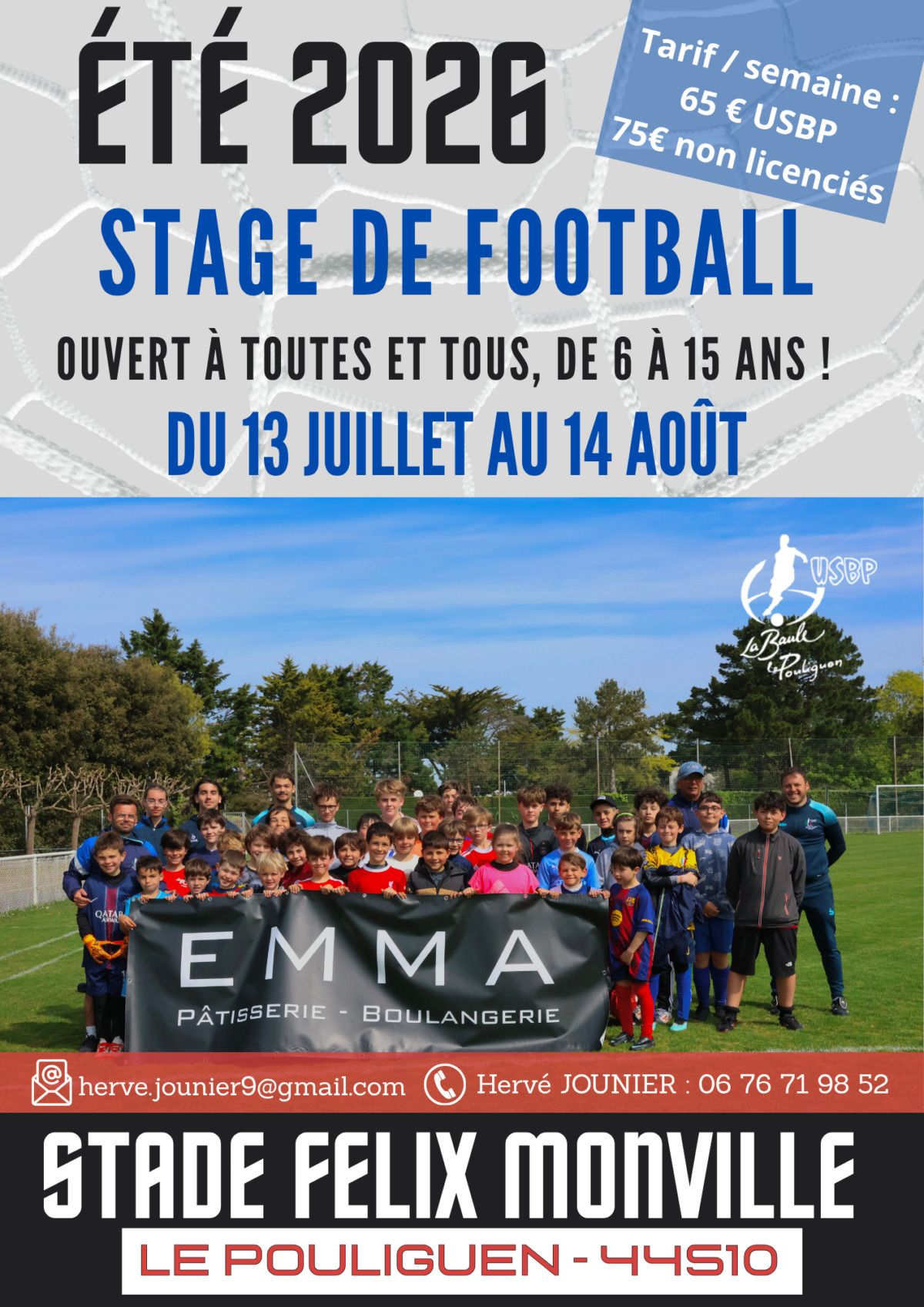 Stages d'été de football