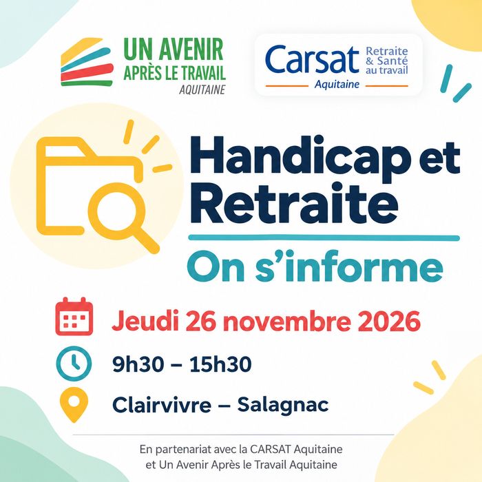 Handicap et retraite : on s’informe