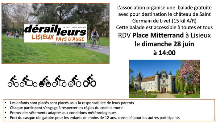 Balade à vélo à partir de Lisieux