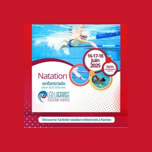 Tests  Natation enfant / ado - Club Léo Lagrange Natation Nantes