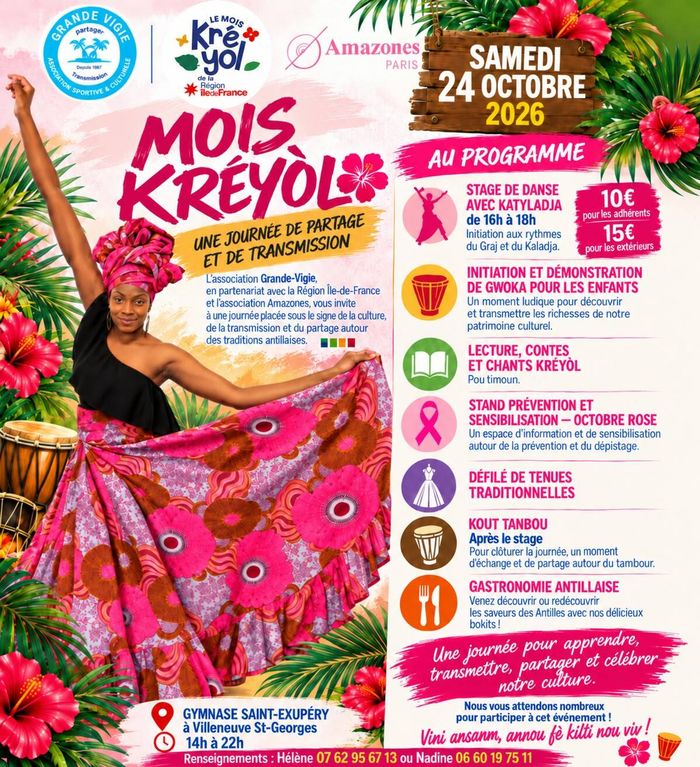 Animations autour de la danse traditionnelle créole et sensibilisation à Octobre Rose