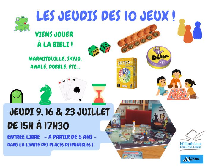 Les jeudis des 10 jeux