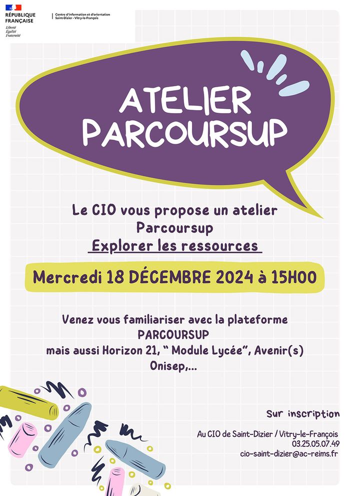 Atelier Parcoursup