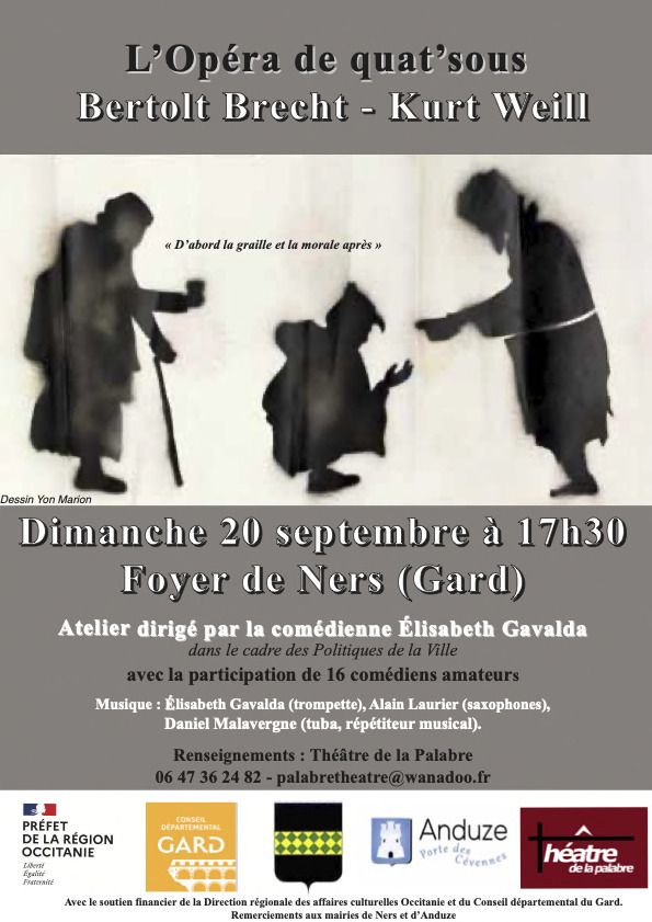 Affiche — L'opéra de quat'sous de Brecht/Weill