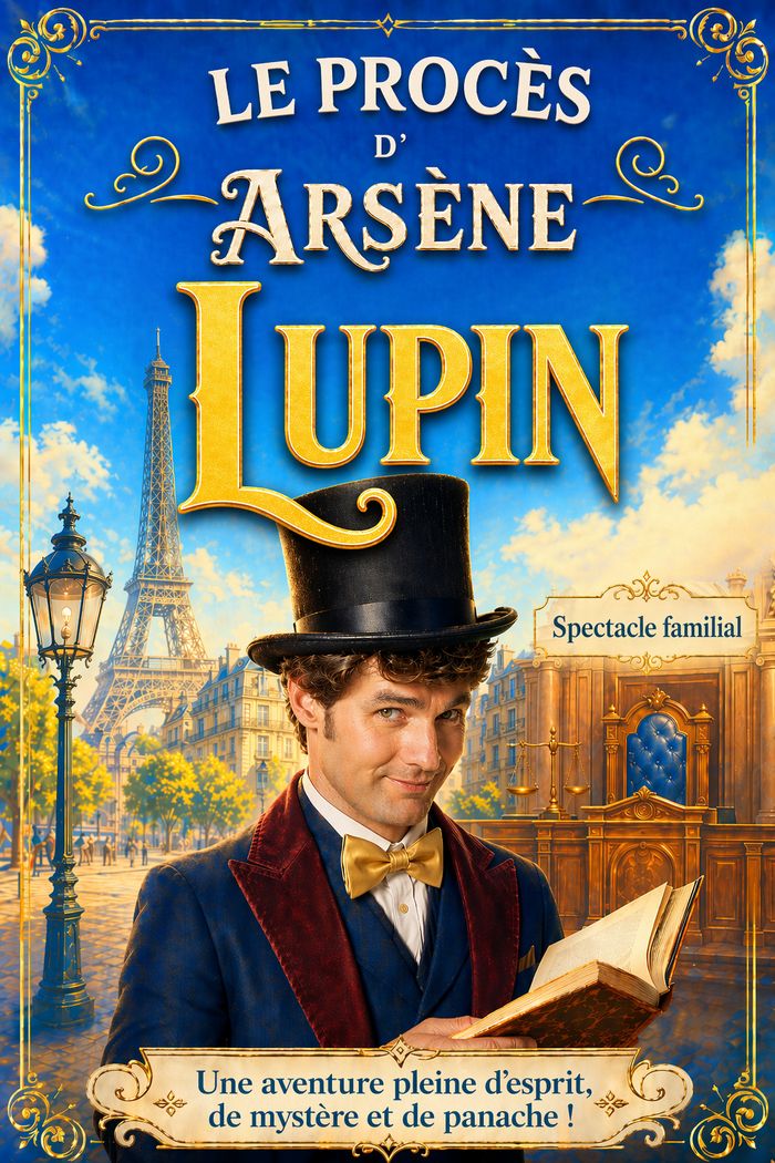 Le Procès d’Arsène Lupin – un seul en scène drôle et musical - 21/11/2026