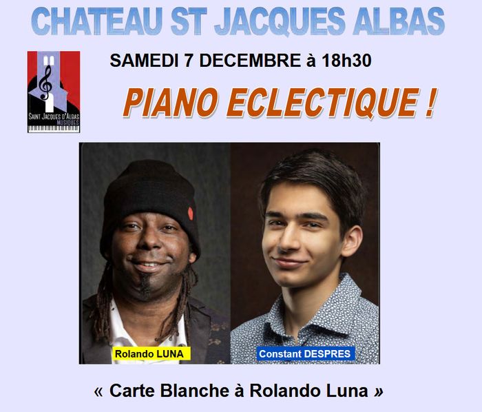 Concert de Rolando Luna & Constant Despres " When Classical meets Jazz"