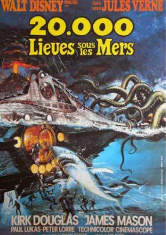 Projection - "20 000 lieues sous les mers"