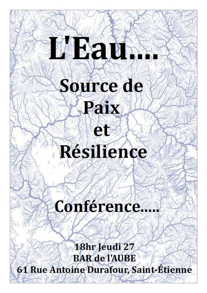 (conférence) L'EAU, source de paix et de résilience