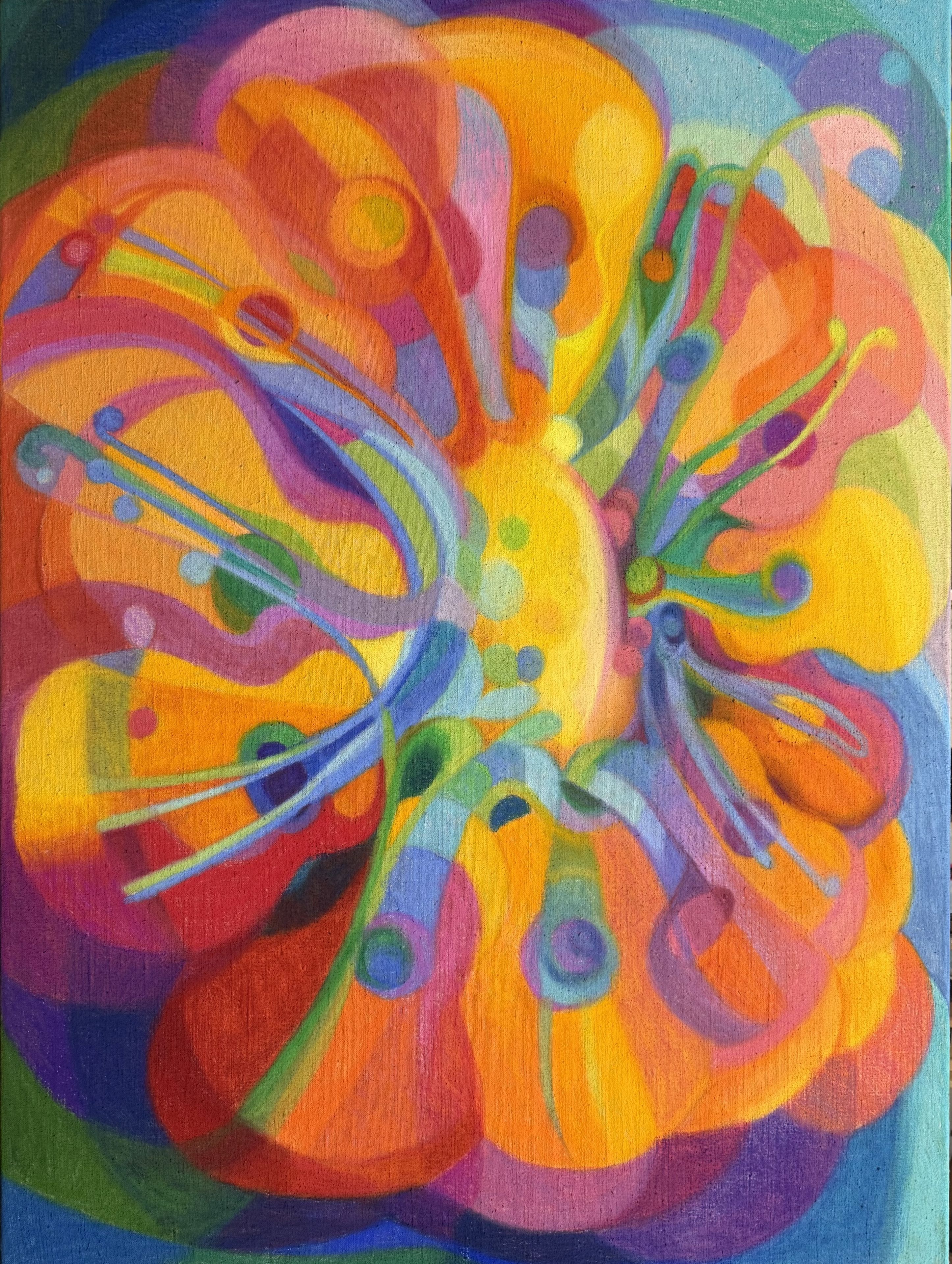 « Fleur de guitares « pastel de Anne d'Aressy