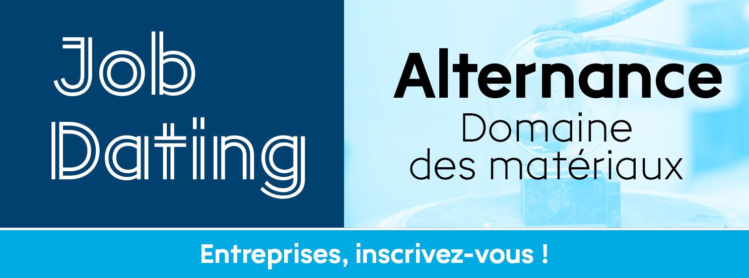Vous cherchez un·e alternant·e dans le domaine des matériaux ?  Rencontrez votre futur·e collaborateur·rice à l’IUT de Saint-Brieuc !
