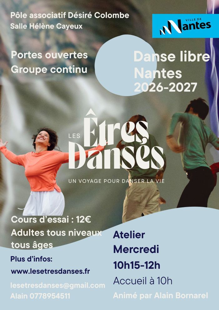 Les Êtres Dansés - Danse libre et intuitive - Groupe continu