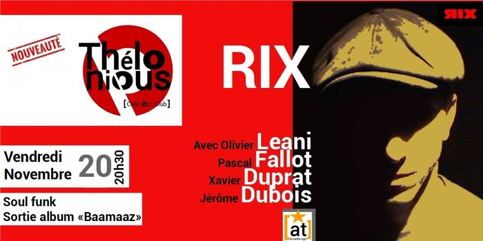Annulé | RIX - THELONIOUS CAFE JAZZ CLUB
