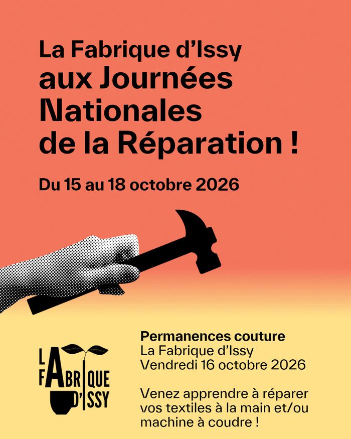A l'occasion de la Journée Nationale de la Réparation, nos bénévoles vous proposent une journée complète de permanences couture pour apprendre à réparer vos textiles.