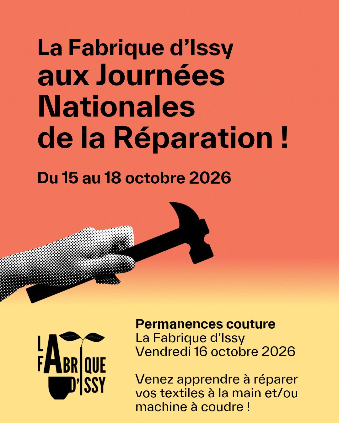 Journée nationale de la réparation : permanences couture