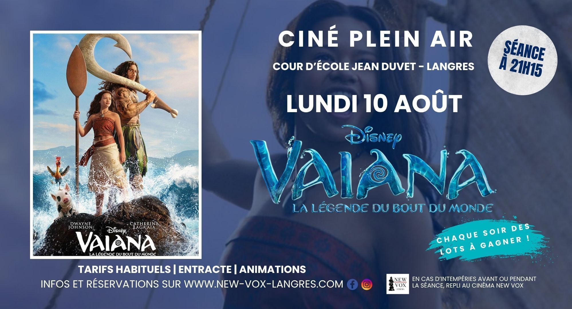 Ciné Plein Air : "Vaiana "